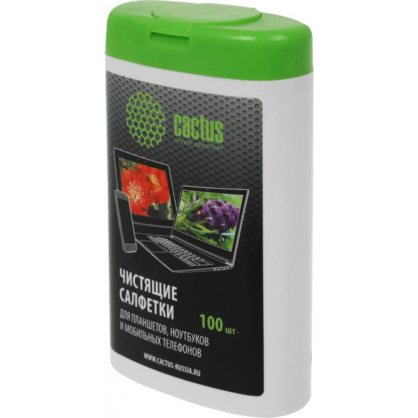 Салфетки Cactus CS-T1005 для планшетов и смартфонов, 100шт