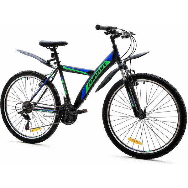 Велосипед Favorit Razor 26 V (черный/зеленый)