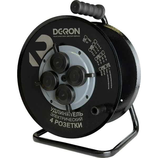 Удлинитель на катушке DEKRON DEK0906-0002