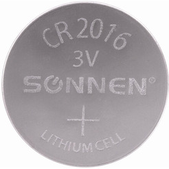 Батарейка Sonnen CR2016 литиевая (1 шт)
