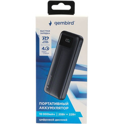 Внешний аккумулятор Gembird GPB-10Q