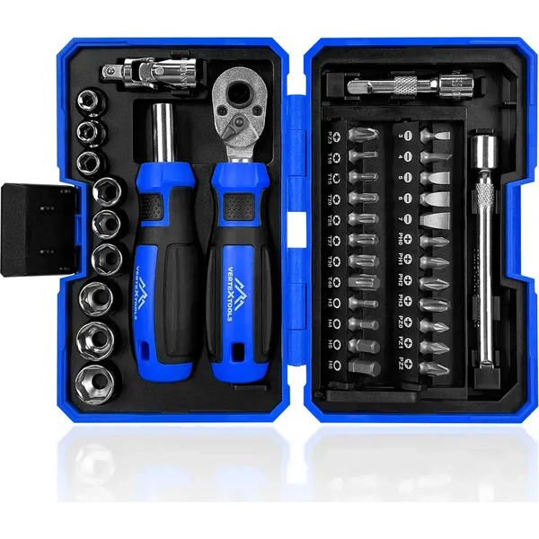 Набор головок, бит Vertex Tools 0033-38 (38пр)