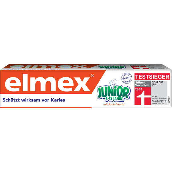 Зубная паста Elmex Junior для детей 6-12 лет (75мл)