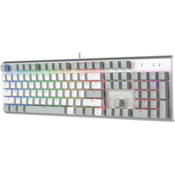 Клавиатура A4Tech Fstyler FS100 Neon (серебристый/серый)