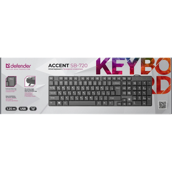 Клавиатура Defender Accent SB-720 черный