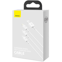 Кабель Baseus Superior Series Fast Charging USB Type-A - USB Type-C/microUSB/Lightning P10320105221-00