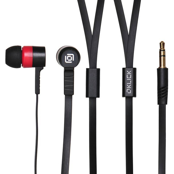 Наушники Oklick D2-1B/R HP-S-220 черно-красный