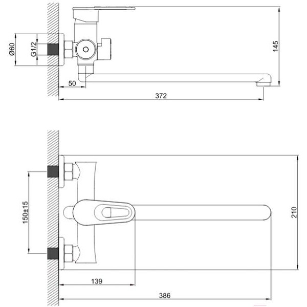 Смеситель Эверест B22-274DS