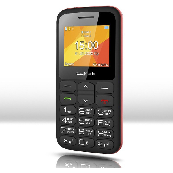 Мобильный телефон TeXet TM-B323 (черный/красный)