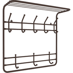 Вешалка ЗМИ 2х ярусная 60 ВСП8Ч