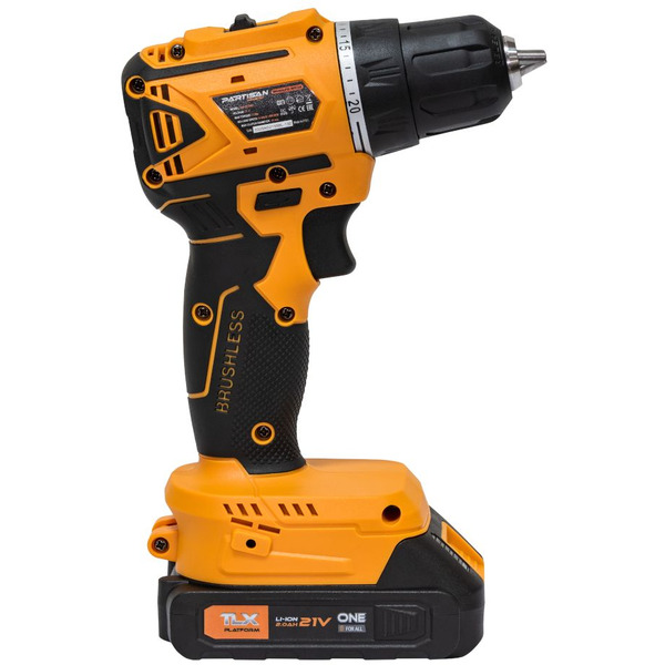 Дрель-шуруповерт Partisan AD-2155BL (с 2-мя АКБ, кейс)