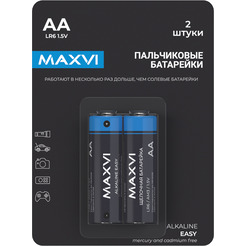 Щелочная батарейка Maxvi MBLR6ES2 AA, alkaline, 2 шт