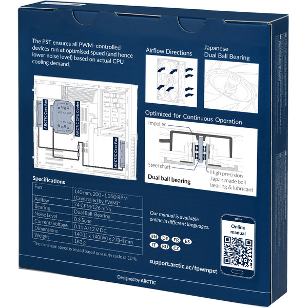 Вентилятор для корпуса Arctic Cooling F14 PWM PST CO ACFAN00080A
