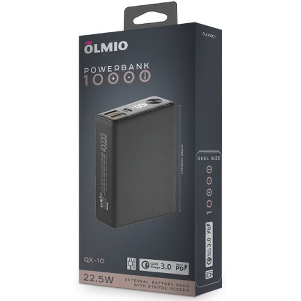 Внешний аккумулятор Olmio QX-10 10000mAh (графит)