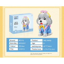 Игрушка конструктор MOYU Щенок Тедди MY93007