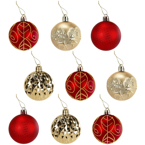 Шары ёлочные Золотая сказка 592451