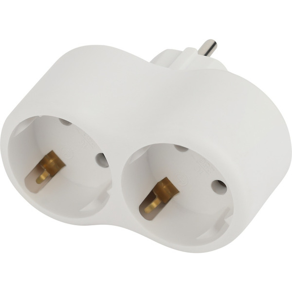 Разветвитель электрический с заземлением ЭРА SPx-2e-W (Б0053478)