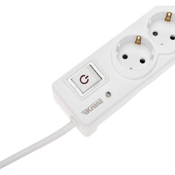 Сетевой фильтр Kranz 13-4700 3м (5 розеток) белый