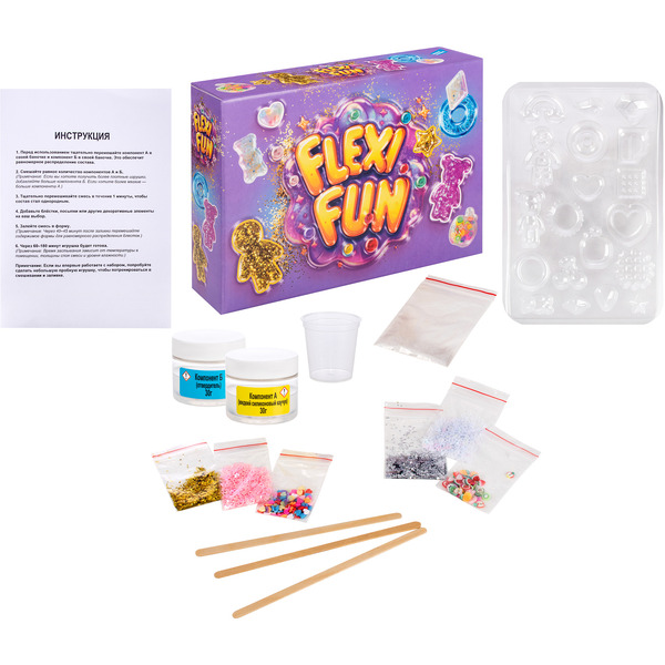 Набор для опытов и создания гибких изделий DREAM MAKERS FlexiFun JEL01