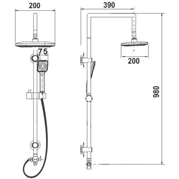 Душевая система AV Engineering AVSSS-067