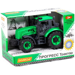 Трактор Полесье Прогресс инерционный (зелёный) 91222