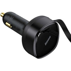 Автомобильное зарядное Baseus Enjoyment Retractable 2-in-1 Car Charger C+C 33W C00035500111-00