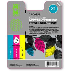 Картридж струйный Cactus CS-C9352 №22 (многоцветный)