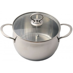 Кастрюля КУХАР Магнолия Классика 2.5л со стеклянной крышкой