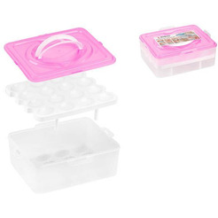Контейнер для хранения яиц PERFECTO LINEA 34-028231 (32 ячейки, розовый)