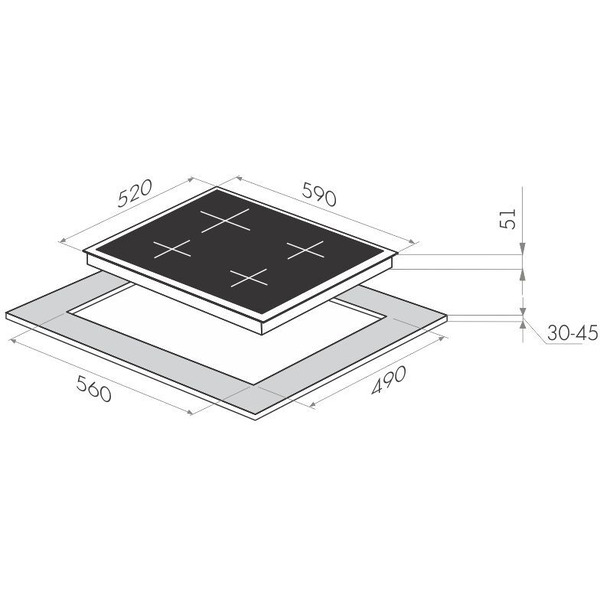 Газовая панель MAUNFELD MGHG.64.76W