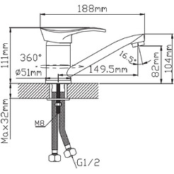 Смеситель Potato №40 P4501