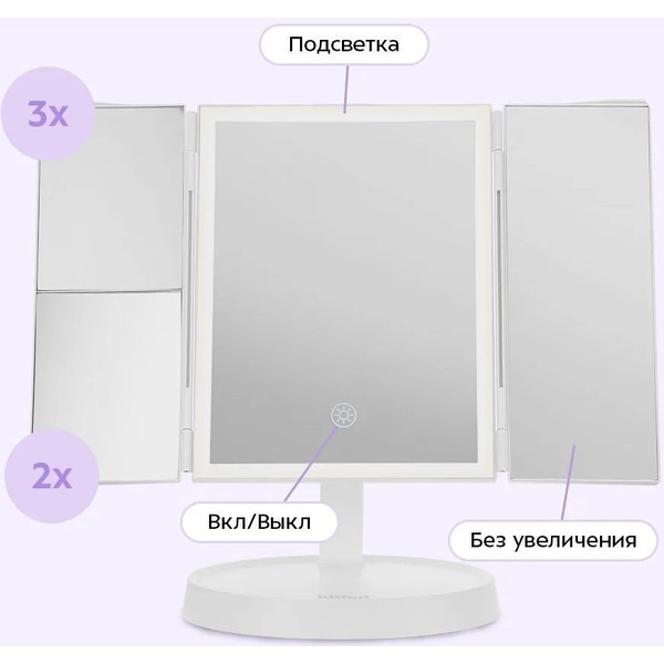 Косметическое зеркало Kitfort КТ-4169