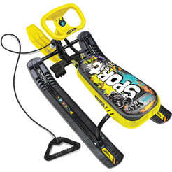 Снегокат детский НИКА Тимка спорт 2 Граффити желтый