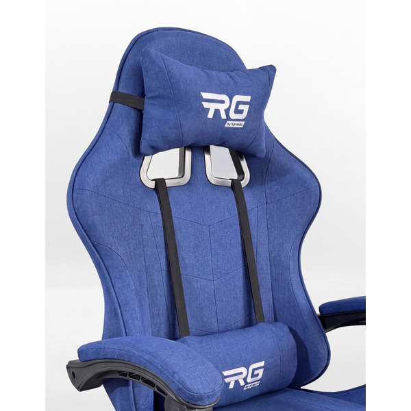 Игровое кресло byroom RG HEALER fabric blue с подставкой для ног BRGF813F/BL