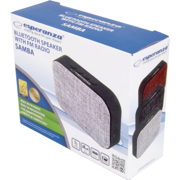 Беспроводная колонка Esperanza Samba EP129E (серый)
