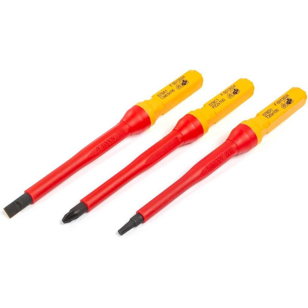 Отвертка диэлектрическая КВТ со сменными битами НИО-4412-Т ПРОФИ