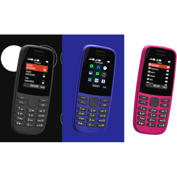 Телефон Nokia 105 розовый (TA-1174)