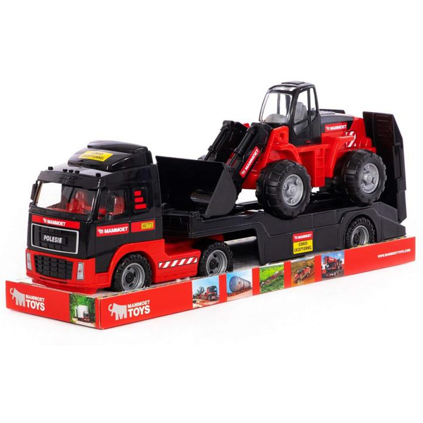 Автомобиль-трейлер + трактор-погрузчик Полесье 57105 204-03 MAMMOEТ