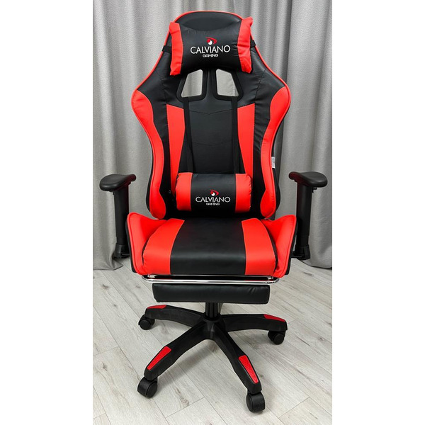 Вибромассажное кресло Calviano 1585 (черно-красное)