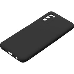 Накладка Case Coated для Samsung Galaxy A03s (черный)