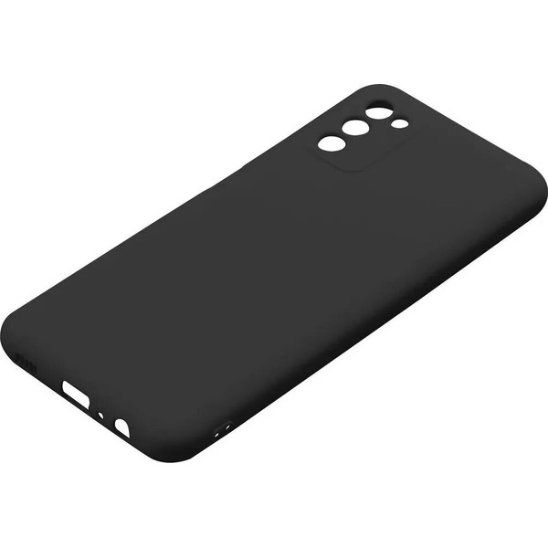 Накладка Case Coated для Samsung Galaxy A03s (черный)
