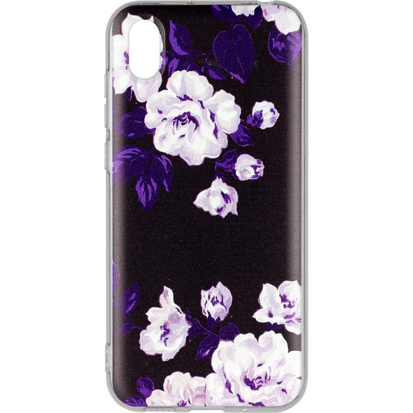 Задняя накладка CASE Print Huawei Y5 (2019) Черно-белый цветок