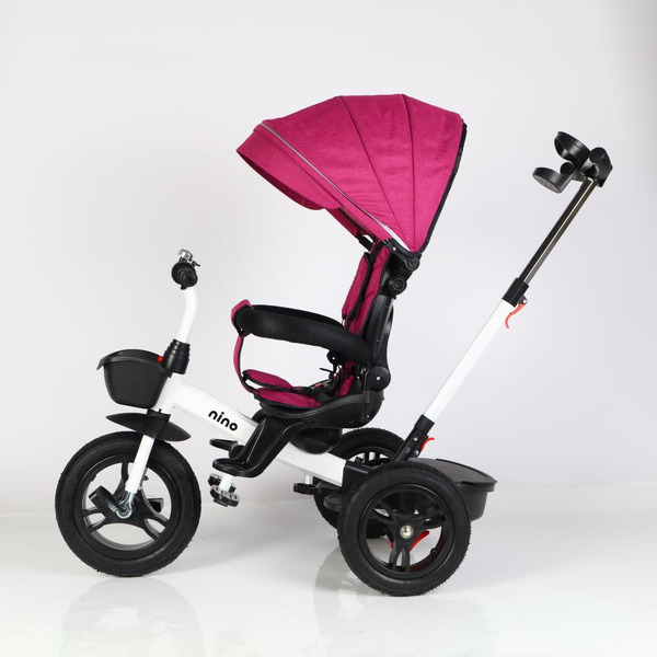 Трехколесный велосипед с ручкой NINO 6688 (красный)