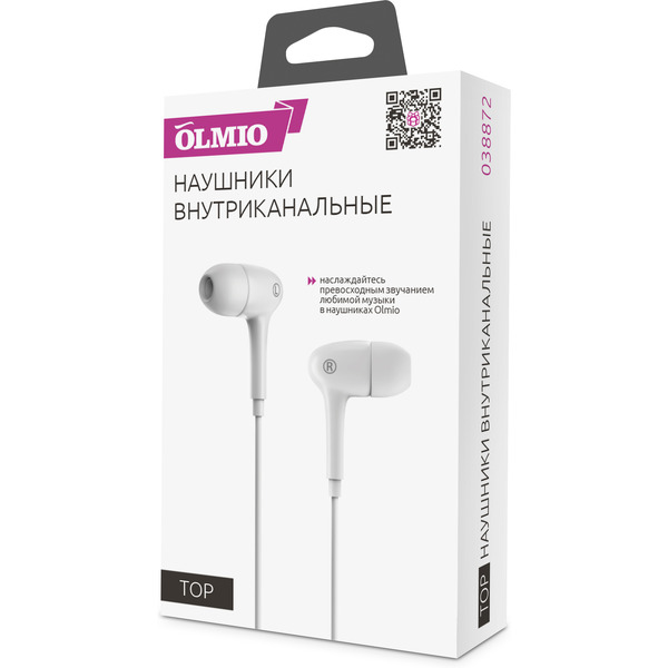 Наушники OLMIO Top 3.5 (белый)