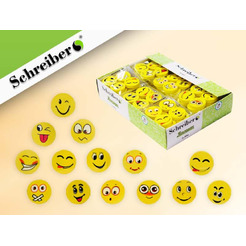 Ластик "Смайлы", набор из 4 шт в пакетике (Schreiber) арт. S 994