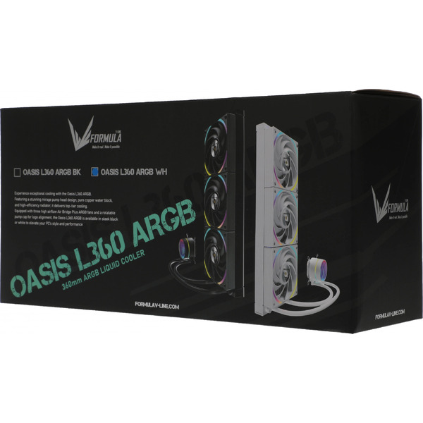 Система водяного охлаждения Formula Oasis L360 ARGB (белый)
