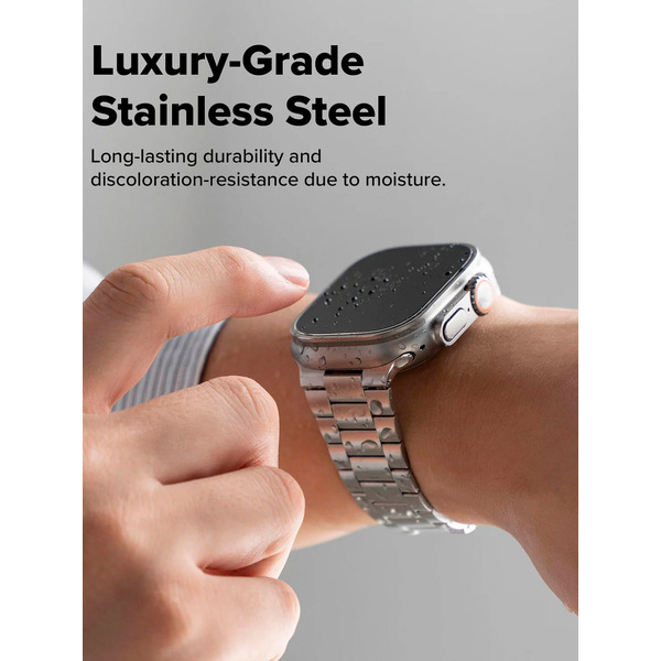 Ремешок RINGKE Metal One Air для Apple Watch 44 / 45 / 46 / 49 mm SILVER