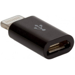 Переходник BINGO MicroUSB на Lightning (черный)