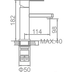 Смеситель Ledeme H733 L71033B (черный)
