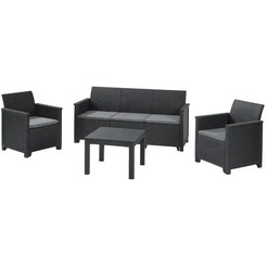 Набор садовой мебели Keter Elodie 3 set 2461650 (графит)